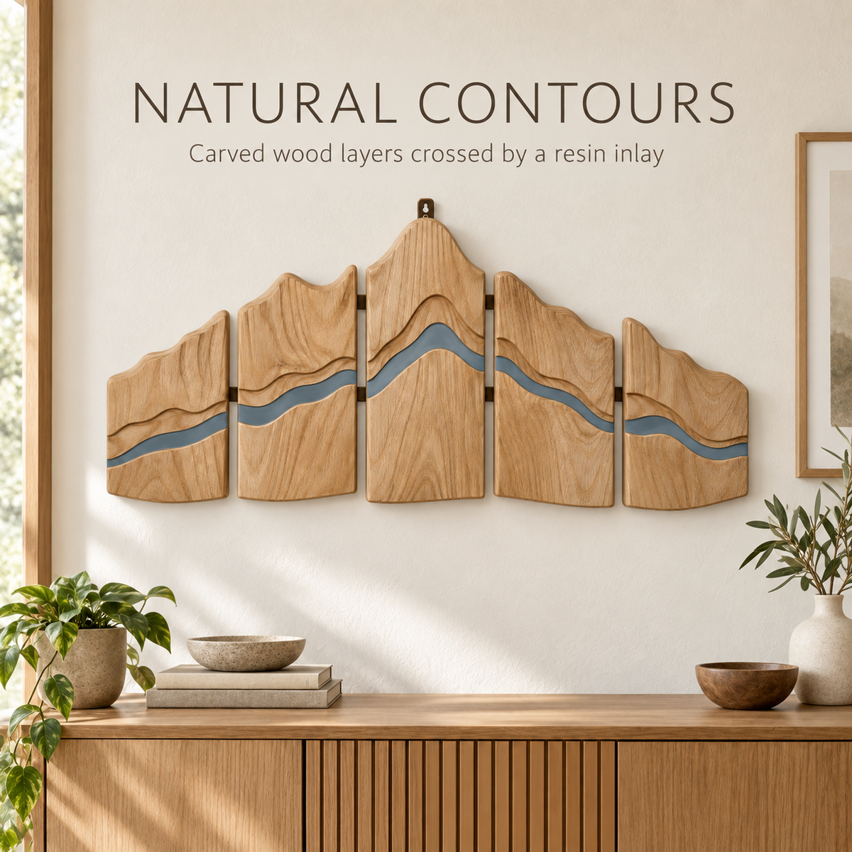 Layered Ridge Wall Hanging