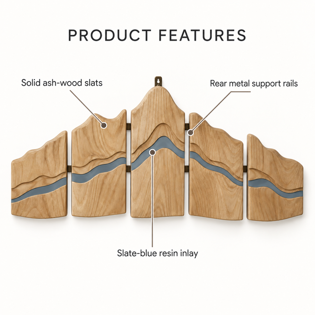 Layered Ridge Wall Hanging