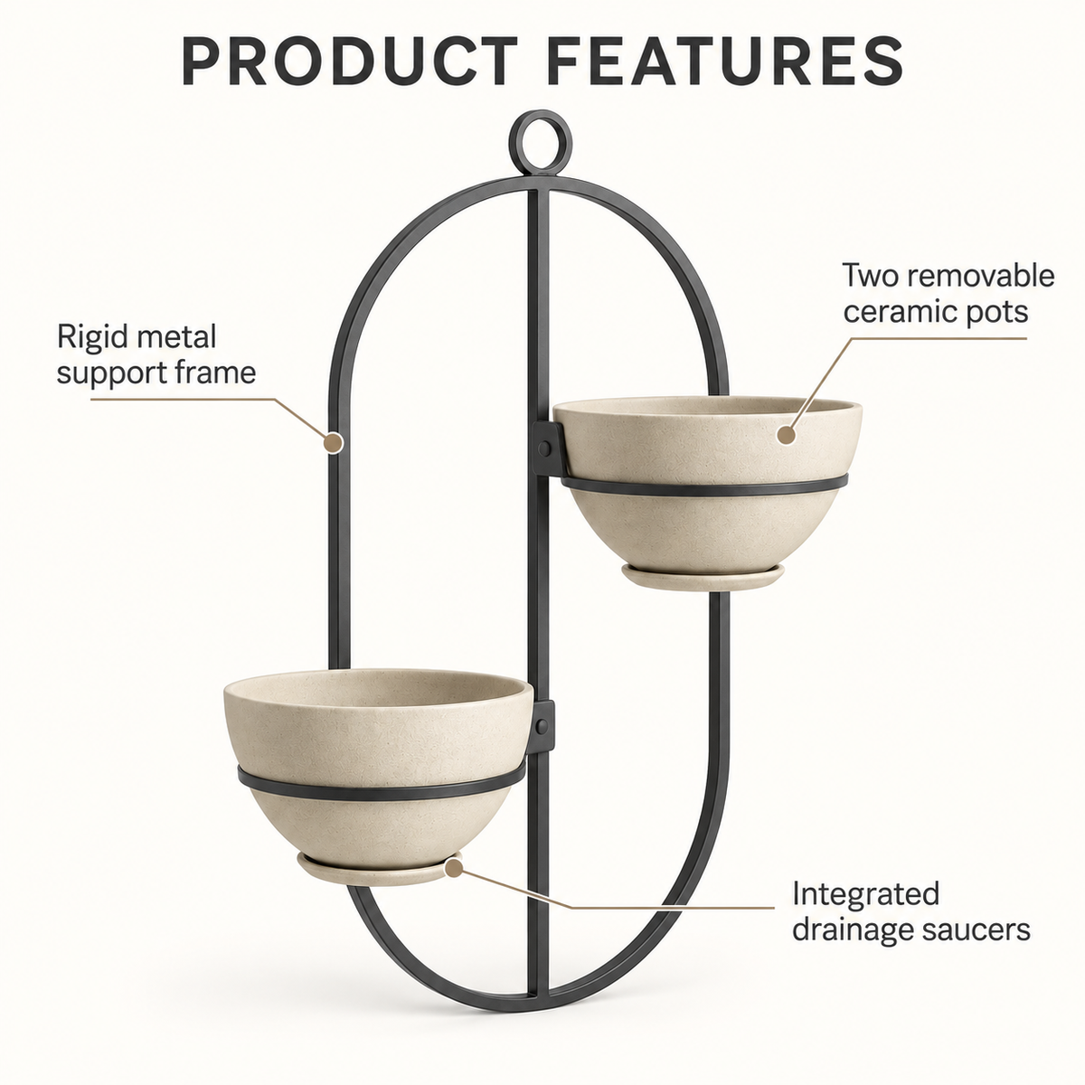 Halo Pocket Hanging Planter